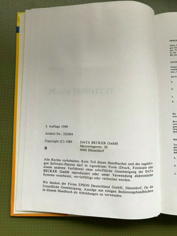 Textomat Plus - IBM/PC Version - Word Processor on Original Disks gallery