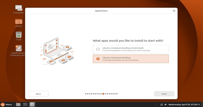 Ubuntu Cinnamon 26.04 LTS USB Live/Installer (Released April 25th, 2026) USA gallery