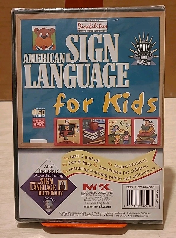 American Sign Language Dictionary / American Sign Language for Kids (2-CD-ROMs) gallery