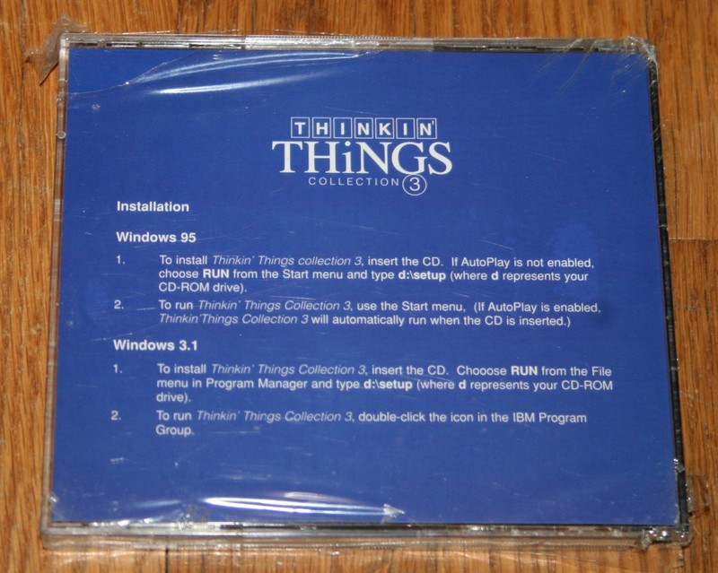 New Sealed CD Rom Thinkin' Things Collection 3 Edmark Windows & Mac version gallery