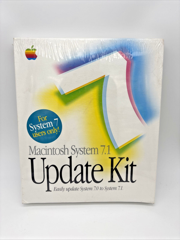 SEALED New Macintosh System 7.1 Update Kit Complete Update 7.0 to 7.1 NOS