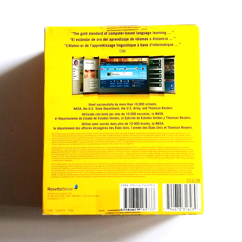 ITALIAN Rosetta Stone TOTALe V- 4 Level 1-4 Italiano Language CD PC or MAC gallery