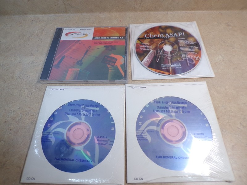 Vintage Chemistry Software ChemASAP ActivChemistry Mac Software