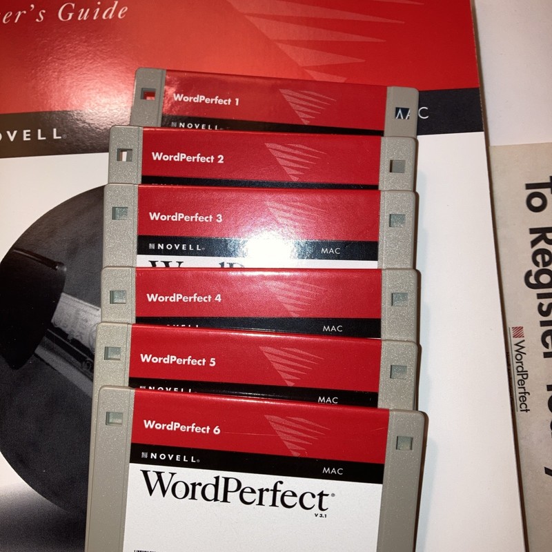 Novell Word Perfect Office Processor V 3.1 -For Macintosh 6 Discs gallery