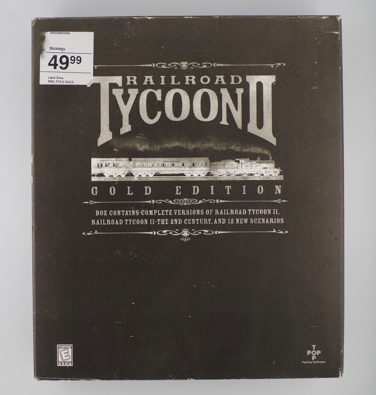 Railroad Tycoon II Gold Edition PC Computer Game 1999 Complete Big Box