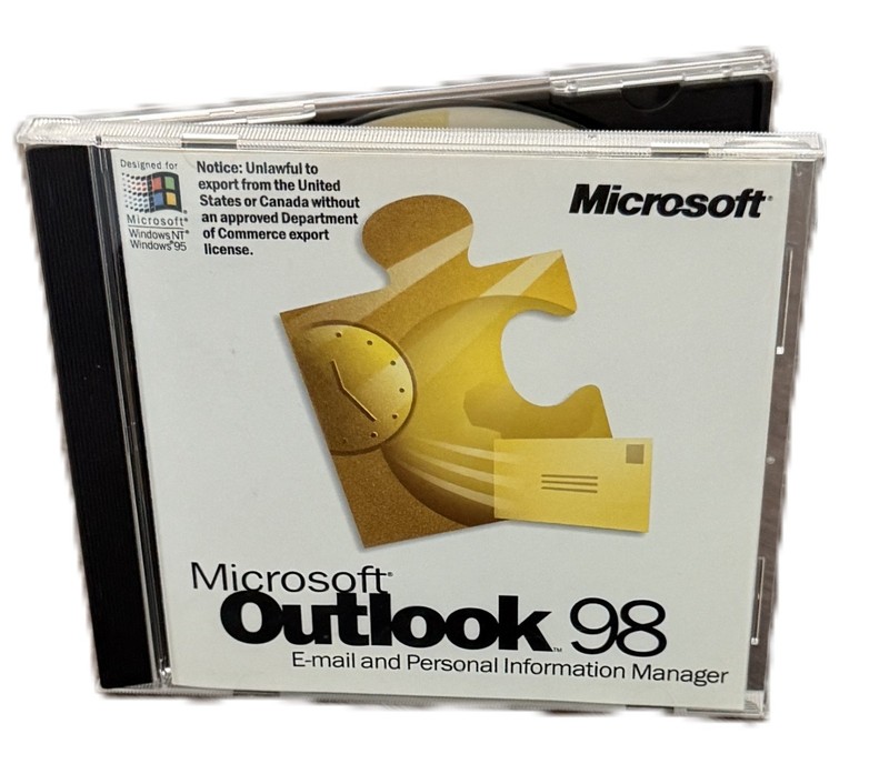 Microsoft Outlook 98 E-mail + Personal Information Manager PC software + key