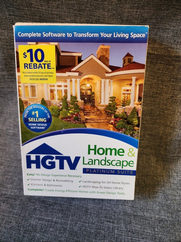 HGTV Home & Landscape Platinum Suite Version 4 for Windows XP, Vista 7 or 8