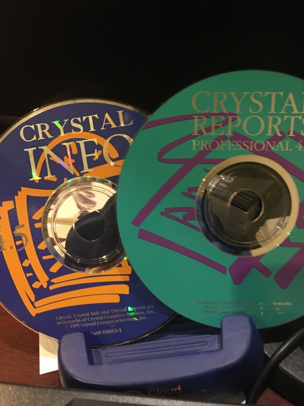 Crystal Reports Professional 4.5 + Crystal INFO 4.5. CDs. Vintage
