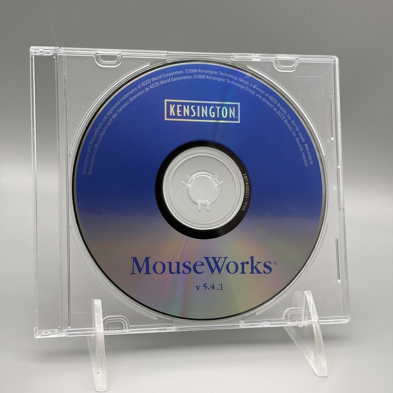 Vintage 2000 Kensington MouseWorks V5.4.1 Driver Utility CD-ROM