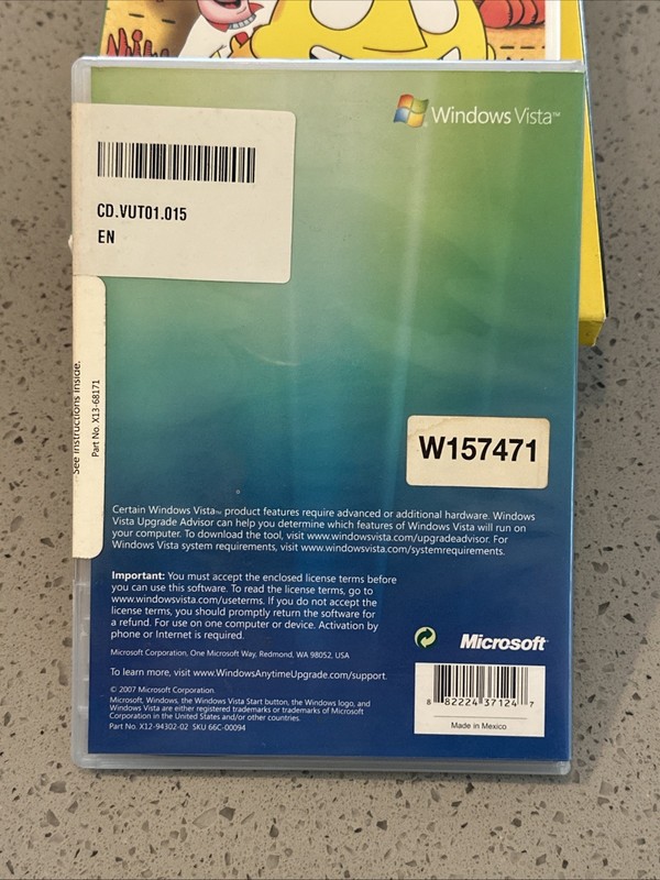 Microsoft Windows Vista Anytime Upgrade Disc DVD For PC gallery