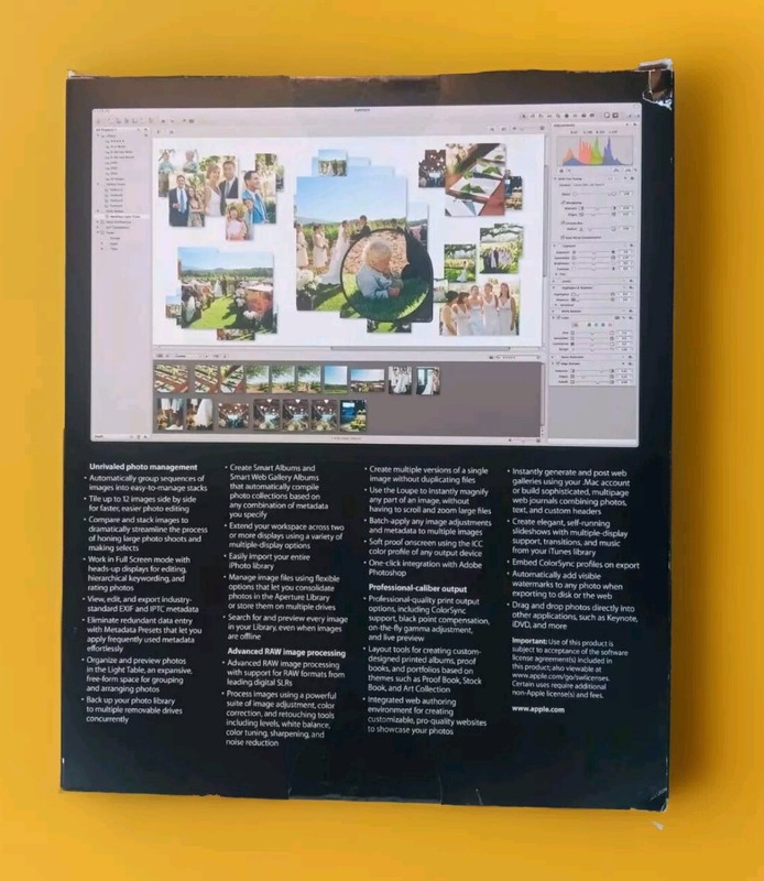 Apple Aperture Version 1.5 Academic Software MA716Z/A 2006 NIB gallery