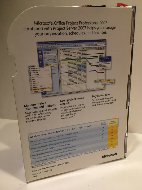 Microsoft Office Project Professional 2007,SKU H30-01854,Retail Box,Full gallery