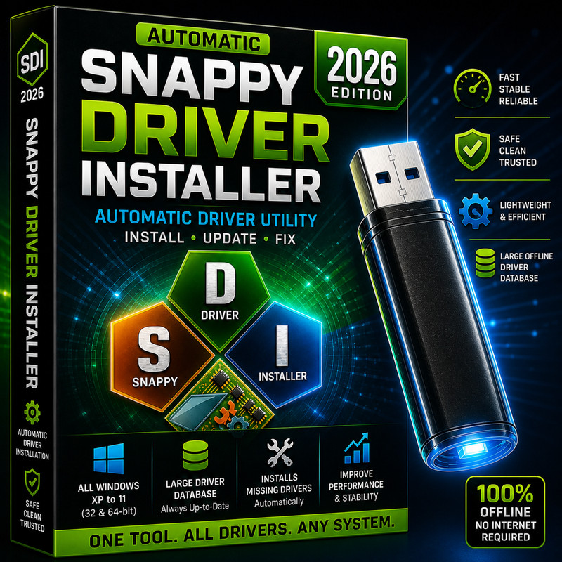 Snappy Driver Installer 2026 Auto Driver Update Repair Utility Windows PC