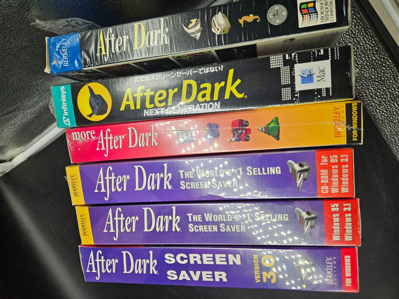 6 (5 SEALED) After Dark Screen Savers several Versions Berkeley Big Box 91-2000 gallery