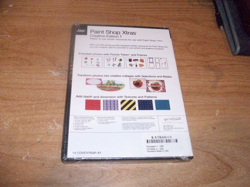 Paint Shop Xtras Creative Edition 1 CD ROM WIN 98SE/NT4 SP4/2000/ME/XP gallery