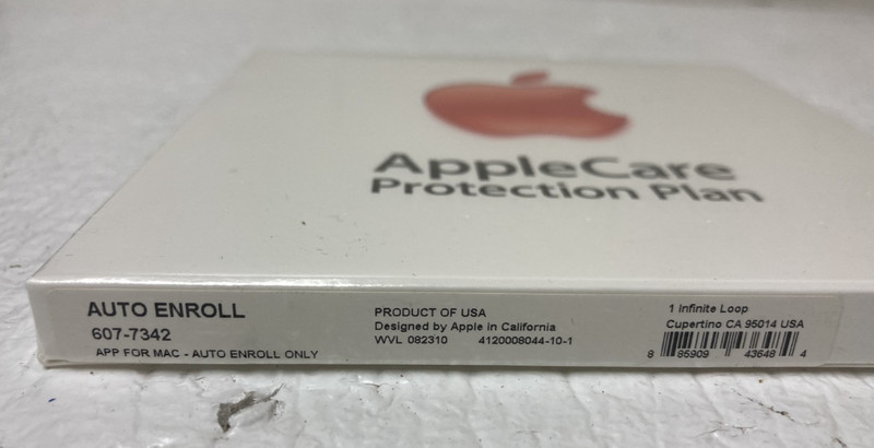Apple Care Protection Plan MAC PC 607-7342 Auto Enroll Brand New-Sealed gallery