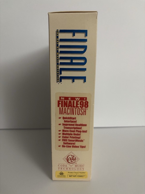 Finale 98 The Art Of Music Notation Macintosh Software - Near Mint Disc! gallery