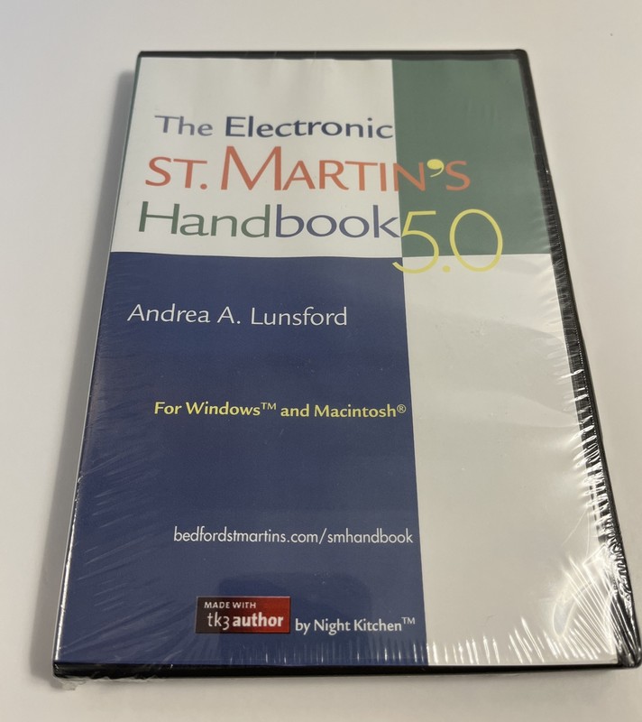 The Electronic St. Martin’s Handbook 5. 0 by Connors and Andrea A. Lunsford…