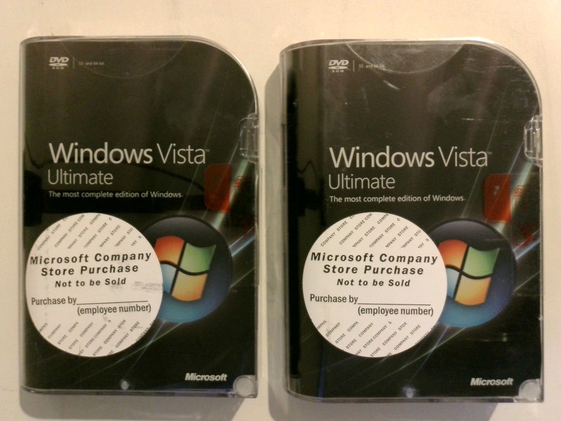 Lot of 2 Microsoft Windows Vista Ultimate SP1 32/64-bit DVD OS Full Version NEW