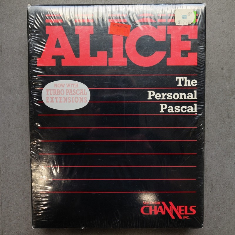 NOS Vintage Alice The Personal Pascal Programming Environment Software 1980s DOS