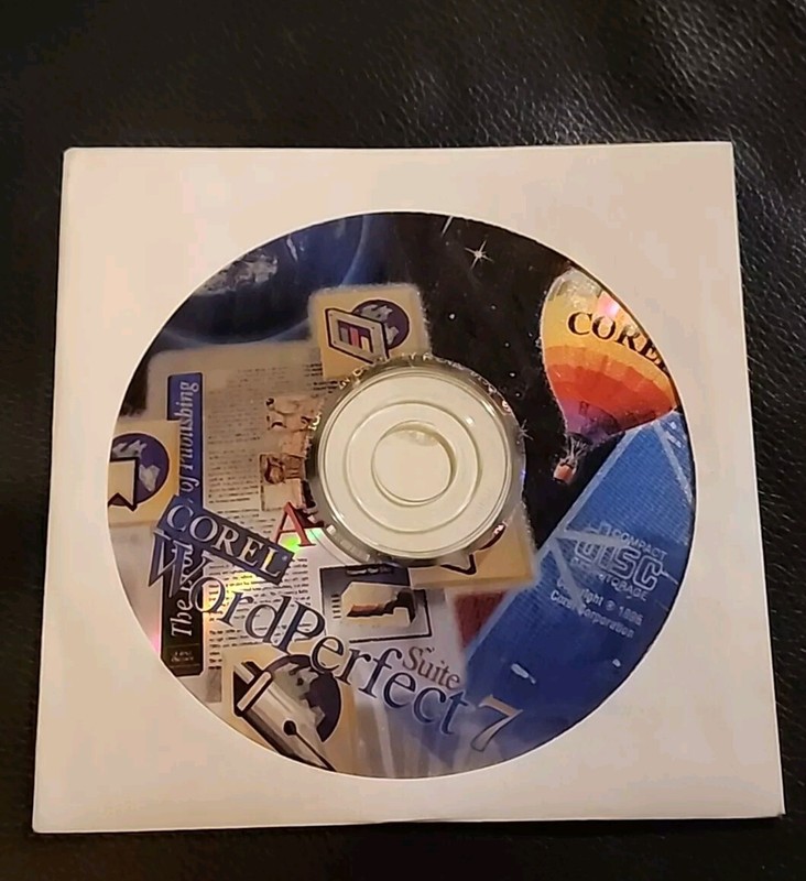 Corel WordPerfect Suite 7 for Windows 95 – Disc Only In Mint Condition