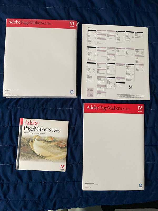 Adobe PageMaker 6.5 Plus Windows Software Set User Guide 2 Discs Serial Vintage gallery