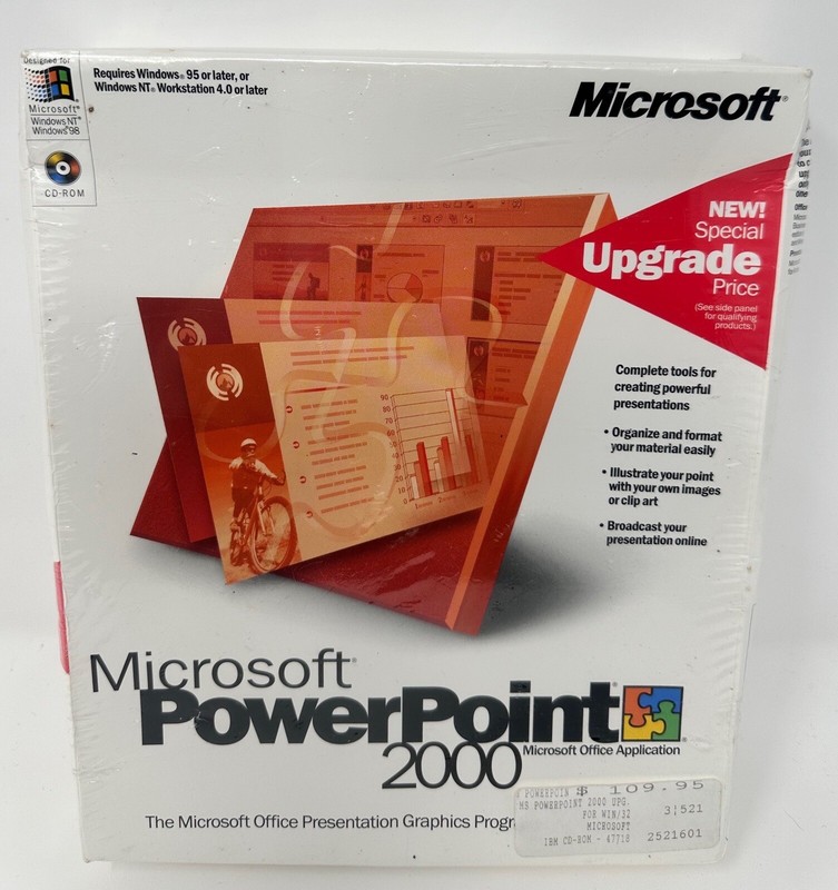 Brand New Sealed Microsoft Power Point 2000 gallery