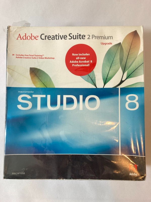 Adobe Creative Suite 2 Premium Upgrade Software – MAC (Retail Box) New Sealed