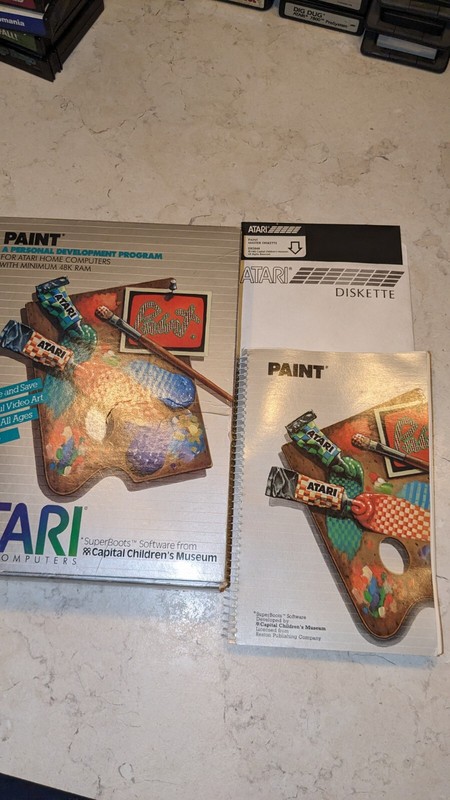 1983 Atari Paint 5.25″ Floppy Disk DX5048 SuperBoot’s Software Capital