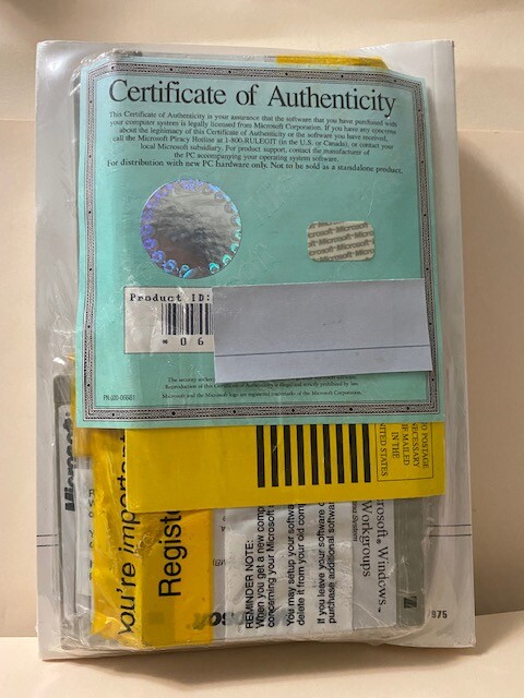 Microsoft Windows For Workgroups & MS-DOS Including Floppy Disks & Product ID gallery