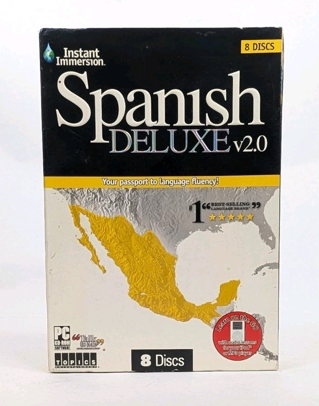 Topics Entertainment Instant Immersion Spanish Deluxe 2.0 Full Version – 8 Discs