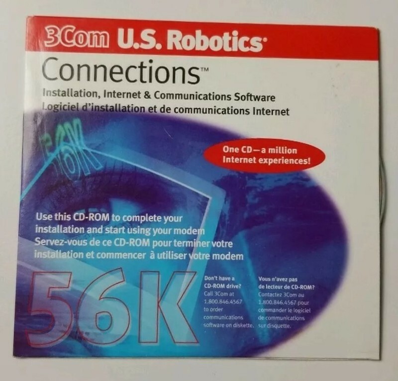 3Com U.S. Robotics Connections Internet Communication CD-ROM 1998 Ver 6.0