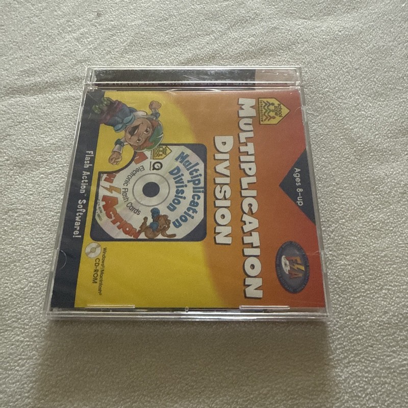 Software PC School Zone Flash Action Multiplication Division Age 8+ NEW Jewel gallery