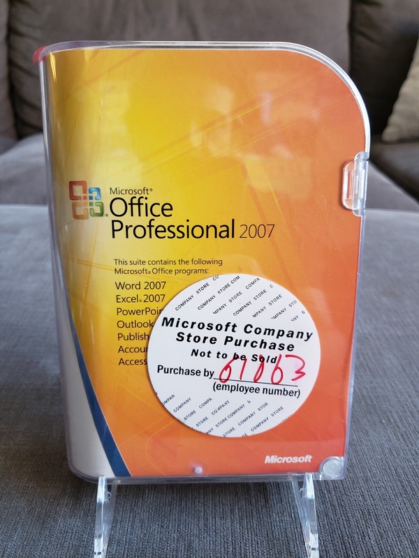 Microsoft Office 2007 Professional Full English Retail Version MS Pro Employee