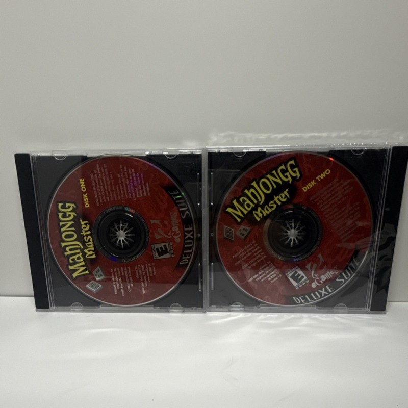 eGames Mahjongg Master Deluxe Suite 2 CD Set Windows 95/98/Me/2000/XP