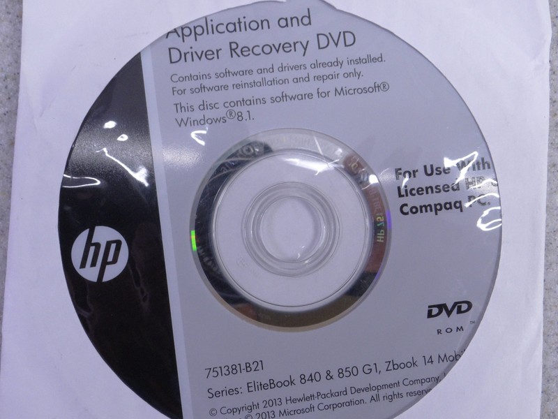 HP Driver Recovery DVD Windows 10 - EliteBook 840, 850, G1, Zbook 14 Mobile gallery
