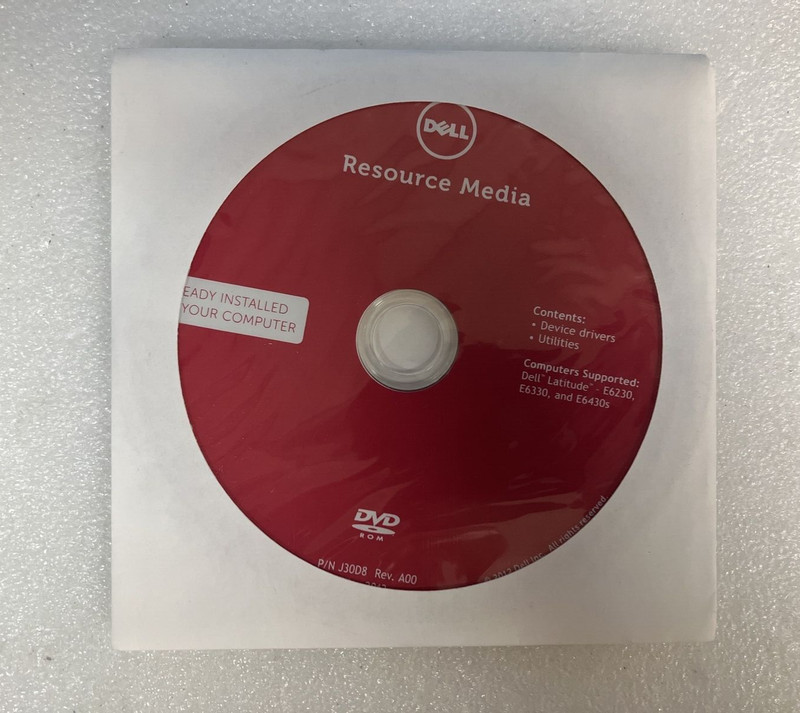 ~ (New & Sealed) Dell Resource Media DVD For Device Drivers and Utilities 0DJV1G