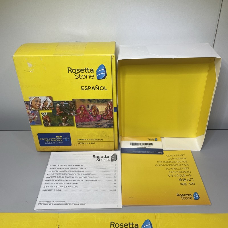 Rosetta Stone: Spanish/Espanol • Level 1-4 Set W Application Disk NO HEADPHONE gallery