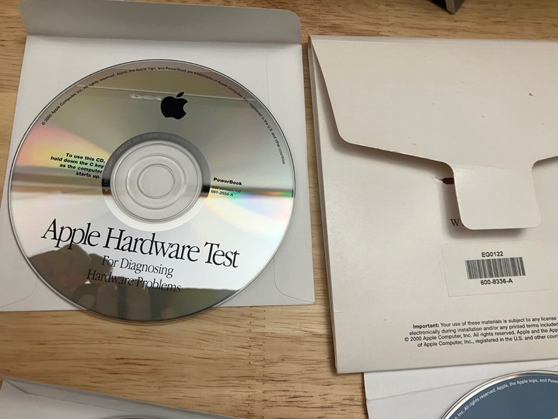 Apple PowerBook Mac OS 9.0.4 Software Install / Restore / Hardware Test Discs gallery