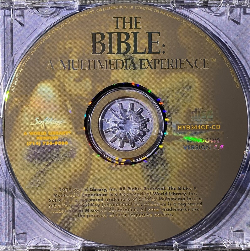 The Learning Company The Multimedia Bible Windows Version Platinum Windows 3.1 gallery