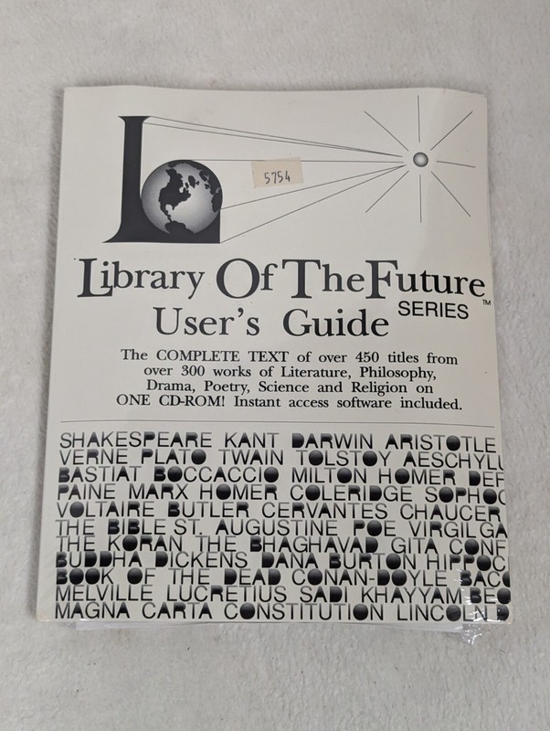 LIBRARY OF THE FUTURE SERIES ~ CD-ROM SOFTWARE ~ SEALED NEW ~ WORLD LIBRARY INC