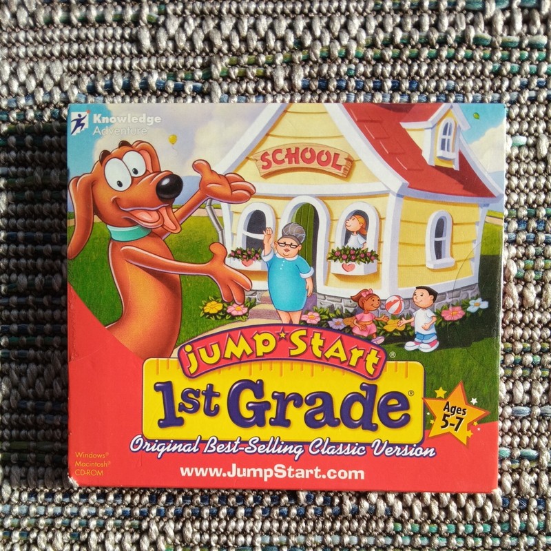 Jump Start 1st Grade Windows/Mac PC CD-ROM | 2002 Knowledge Adventure | Classic