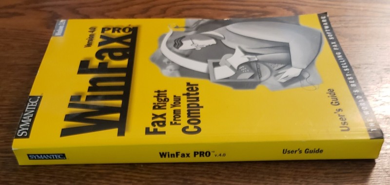 Users Guide WINFAX PRO Version 4.0 Windows 9/96 Symantec Faxing Software Book gallery