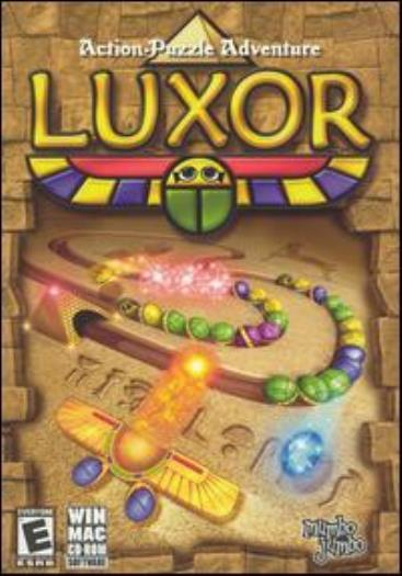 Luxor 1 PC MAC CD ancient Egypt shoot colored matching spheres chain puzzle game