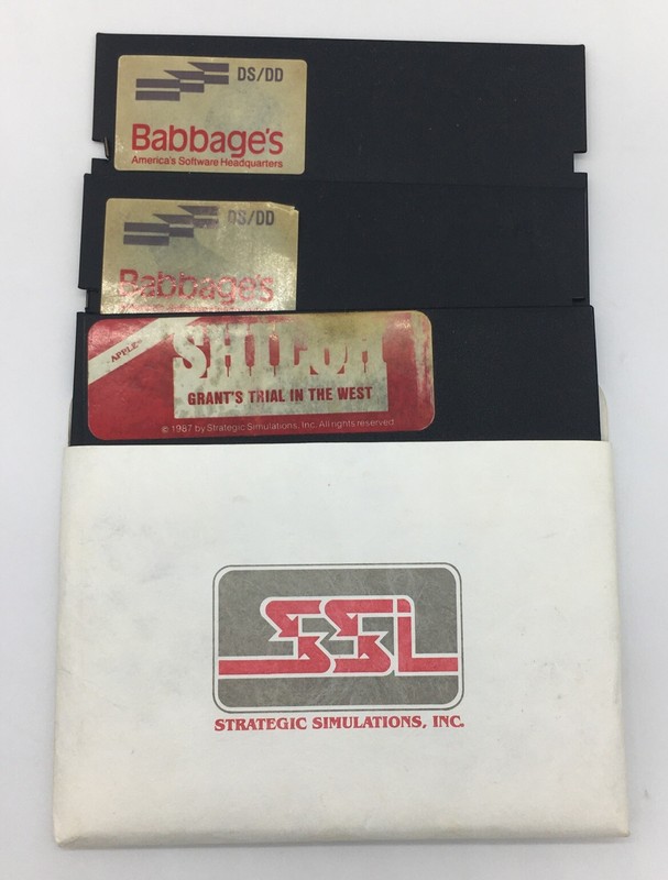 Shiloh: Grant’s Trial In The West APPLE II FLOPPY SSI 1987 Disk Only