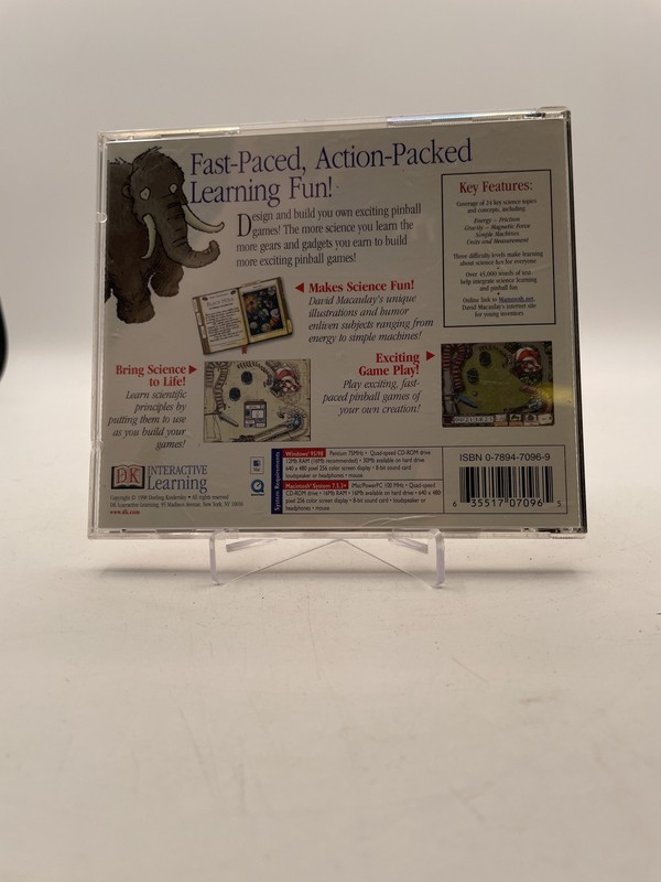 DK David Macaulay's Pinball Science PC Mac CD-ROM Educational Game Ages 9-14 gallery
