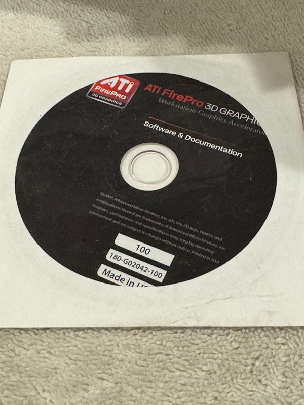 ATI FirePro 3D Graphics Accelerator CD – NEW/SEALED!!!