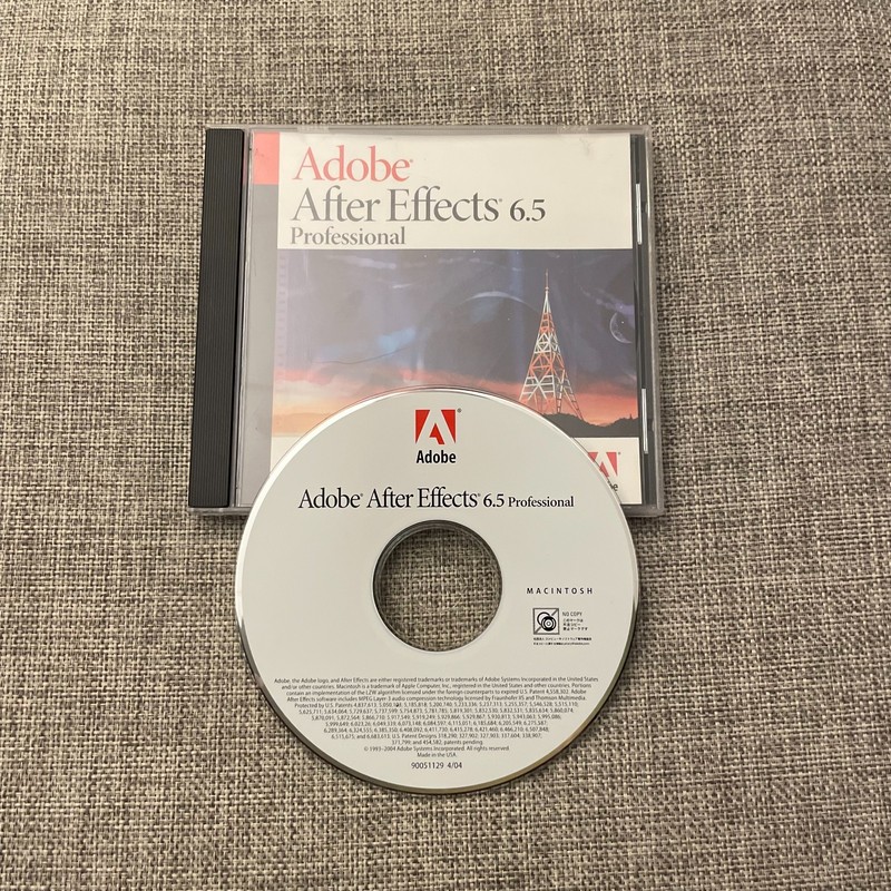 Adobe After Effects 6.5 Professional Software Apple Macintosh Mac Software