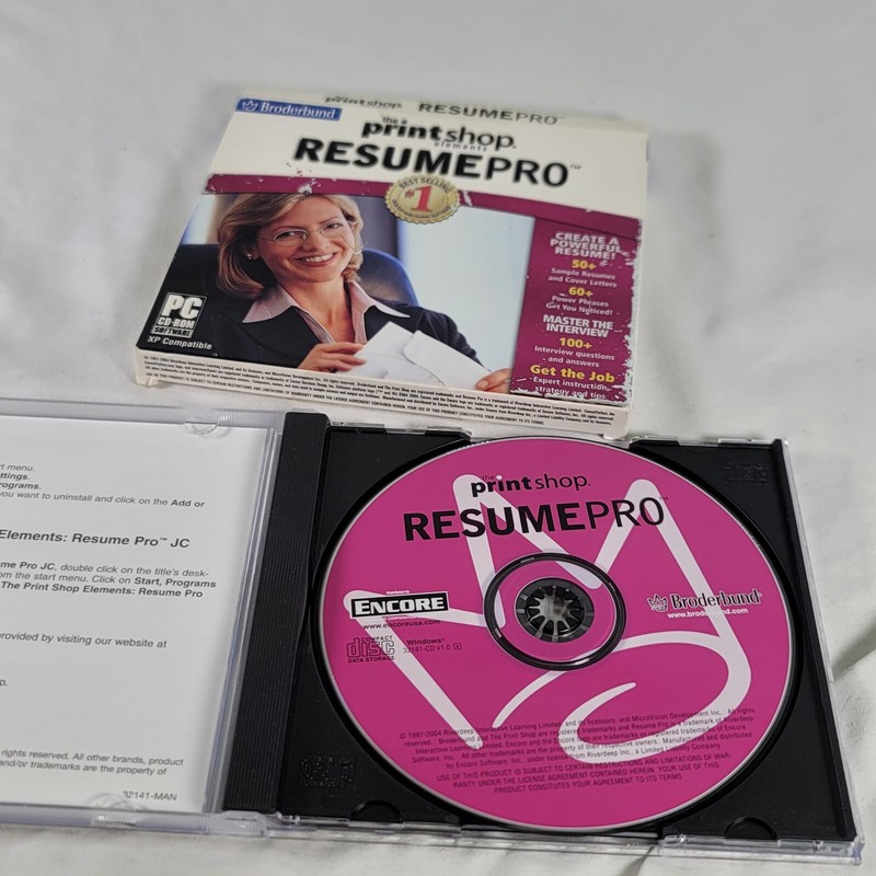 Broderbund The Printshop Elements Resume Pro (Jewel Case) gallery