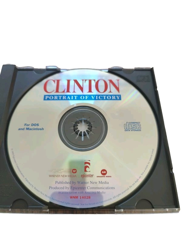 Clinton Portrait of Victory PC-CD-ROM 1993for DOS/MAC CD